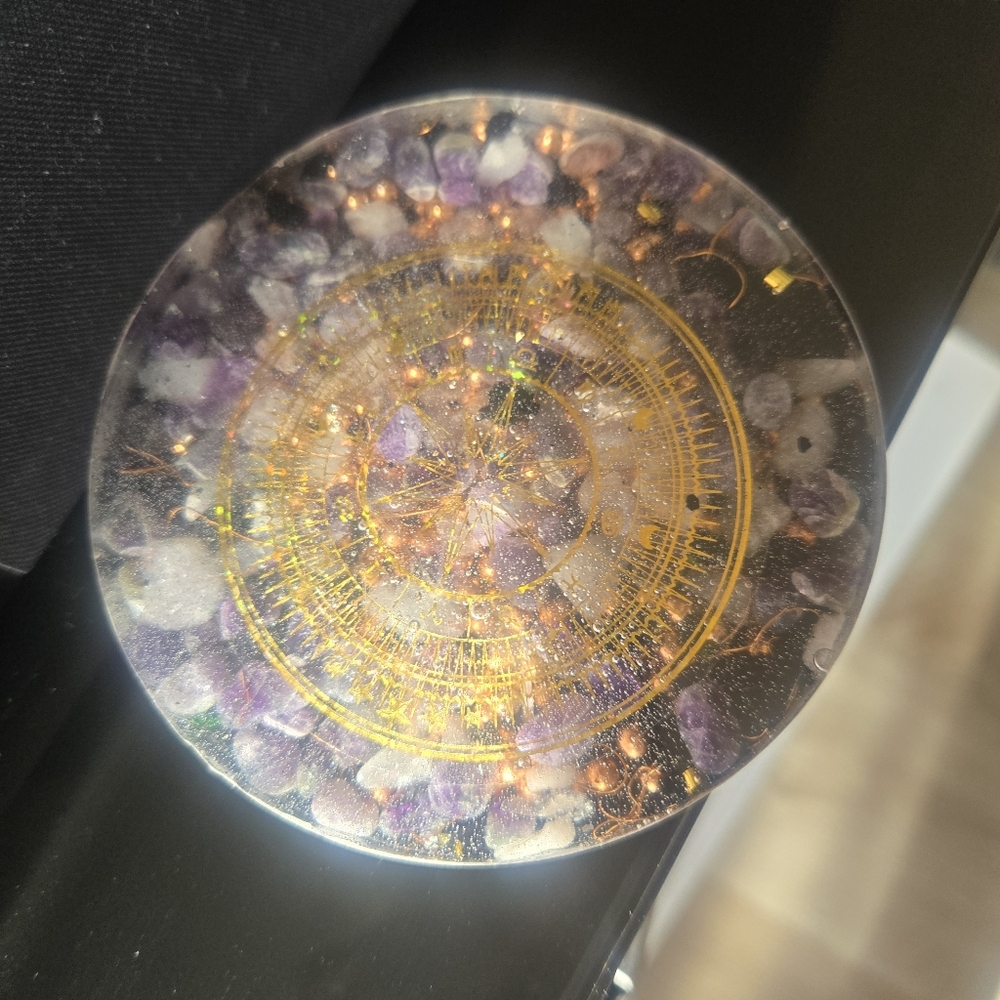 Orgonite Charging Coaster For Water Or Beverages
